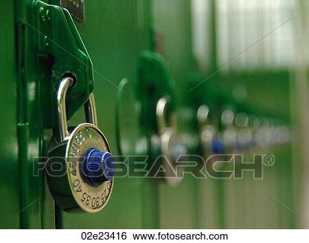 Close up of padlocks on lockers. View Large Photo Image Stock Photograph - Close up of padlocks on lockers.. Fotosearch