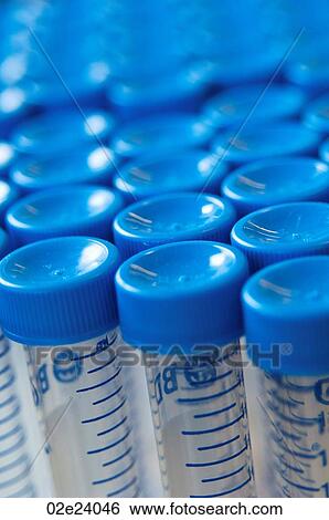 Stock Photograph - Close-up of sealed lab test tubes.. Fotosearch