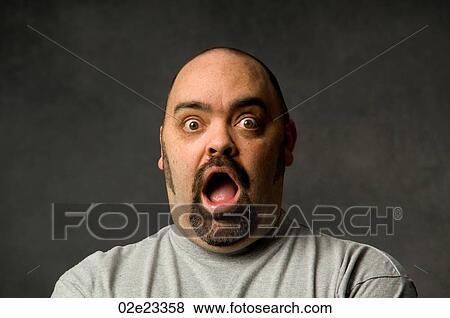 Close-up of surprised man's face, with open mouth. View Large Photo Image Stock Photo - Close-up of surprised man's face, with open mouth.. Fotosearch