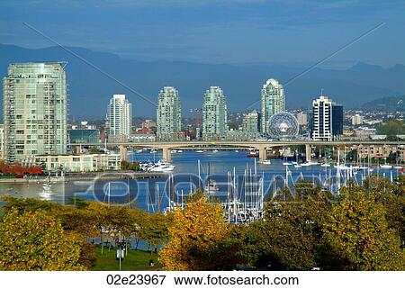 Coastal living in False Creek Vancouver B. C. Canada. View Large Photo Image Stock Photo - Coastal living in False Creek Vancouver B. C. Canada.. Fotosearch