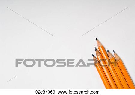 Collection of yellow pencils on a white background. View Large Photo Image Stock Photo - Collection of yellow pencils on a white background.. Fotosearch
