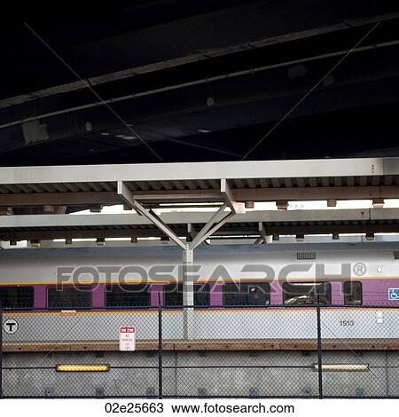 Commuter train in Boston, Massachusetts, USA View Large Photo Image Stock Image - Commuter train in Boston, Massachusetts, USA. Fotosearch