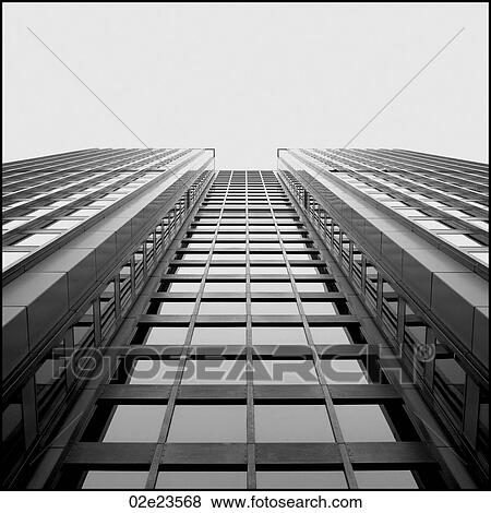 Converging perspective lines of an office tower. View Large Photo Image Stock Photo - Converging perspective lines of an office tower.. Fotosearch