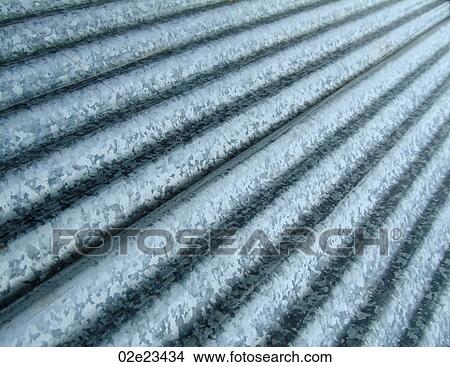 Corrugated steel. View Large Photo Image Picture - Corrugated steel.. Fotosearch