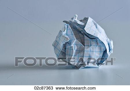 Crumpled ball of grid paper. View Large Photo Image Stock Image - Crumpled ball of grid paper.. Fotosearch