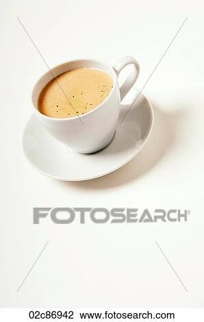 Cup of cafe espresso coffee on a white background. View Large Photo Image Stock Image - Cup of cafe espresso coffee on a white background.. Fotosearch