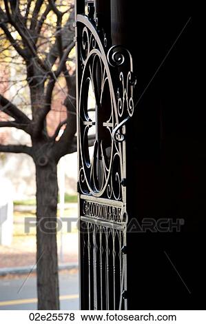 Decorative gate on Harvard University campus in Boston, Massachusetts, USA View Large Photo Image Stock Photo - Decorative gate on Harvard University campus in Boston, Massachusetts, USA. Fotosearch