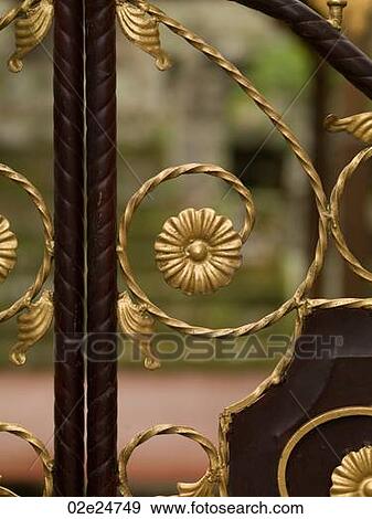 Decorative ironworks in Bali View Large Photo Image Stock Photo - Decorative ironworks in Bali. Fotosearch