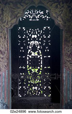 Decorative window in Bali View Large Photo Image Stock Photograph - Decorative window in Bali. Fotosearch