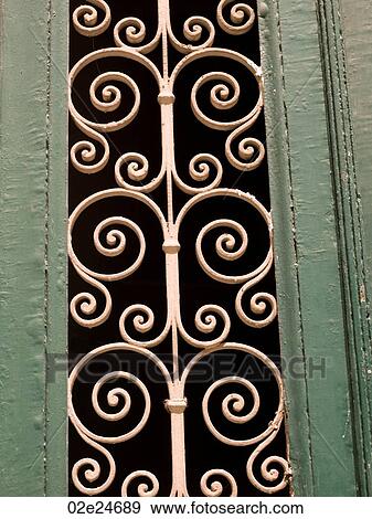 Decorative wrought iron in Athens Greece View Large Photo Image Stock Photo - Decorative wrought iron in Athens Greece. Fotosearch