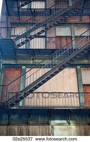 Stock Photo - Derelict building in Boston, Massachusetts, USA. Fotosearch