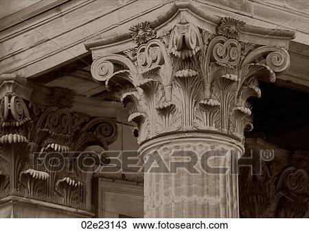 Detail view of corinthian pillar. View Large Photo Image Stock Image - Detail view of corinthian pillar.. Fotosearch