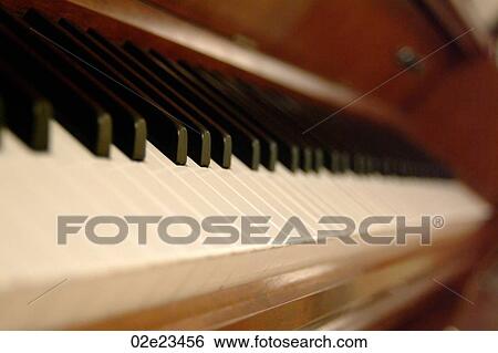 Detail view of keys of a piano. View Large Photo Image Stock Photograph - Detail view of keys of a piano.. Fotosearch