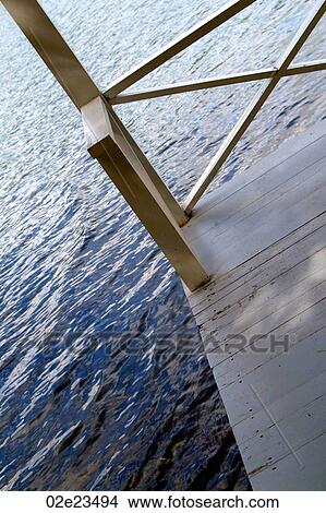 Dock above water. View Large Photo Image Picture - Dock above water.. Fotosearch