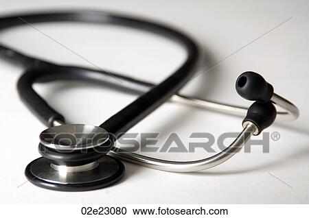 Doctor's stethoscope on white. View Large Photo Image Stock Image - Doctor's stethoscope on white.. Fotosearch