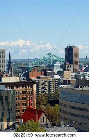 Stock Photo - Downtown Montreal Canada.. Fotosearch
