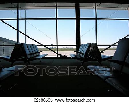 Empty airport departures lounge. View Large Photo Image Stock Photography - Empty airport departures lounge.. Fotosearch