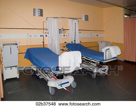 Stock Photo - Empty hospital beds. Fotosearch