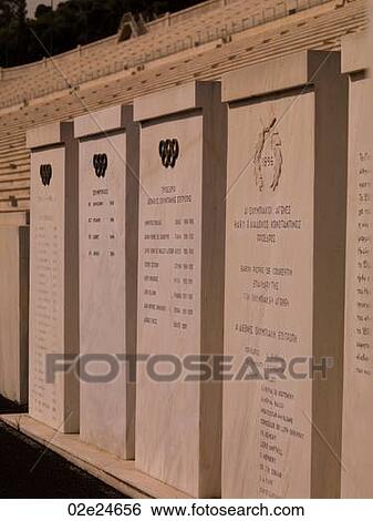 Engraved plaques in Athens Greece View Large Photo Image Stock Photograph - Engraved plaques in Athens Greece. Fotosearch