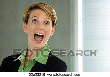 Expressive business woman's face. View Large Photo Image Stock Photography - Expressive business woman's face.. Fotosearch