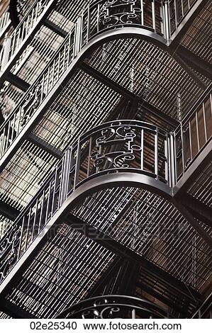 Exterior fire escape on a building in Boston, Massachusetts, USA View Large Photo Image Stock Image - Exterior fire escape on a building in Boston, Massachusetts, USA. Fotosearch