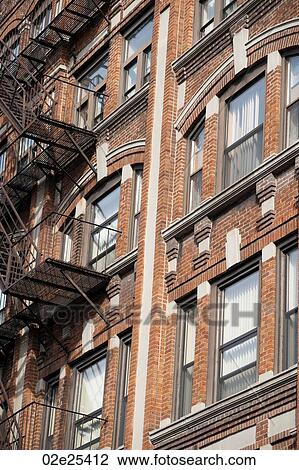 Exterior fire escape on a building in Boston, Massachusetts, USA View Large Photo Image Stock Image - Exterior fire escape on a building in Boston, Massachusetts, USA. Fotosearch