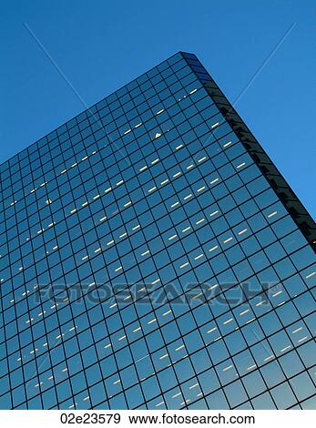 Exterior low angle view of office building. View Large Photo Image Stock Photo - Exterior low angle view of office building.. Fotosearch