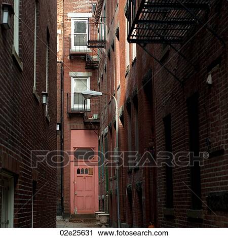 Stock Image - Exterior of a building in Boston, Massachusetts, USA. Fotosearch