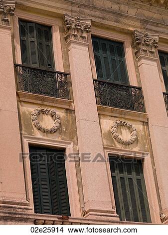 Picture - Exterior of building in Corfu. Fotosearch