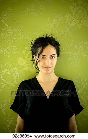 Face shot of young beautiful European woman. View Large Photo Image Picture - Face shot of young beautiful European woman.. Fotosearch