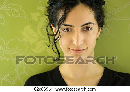 Face shot of young beautiful European woman. View Large Photo Image Stock Image - Face shot of young beautiful European woman.. Fotosearch