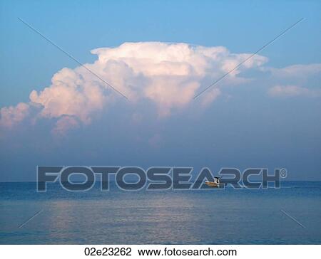 Stock Image - Fishing boat in the Caribbean.. Fotosearch