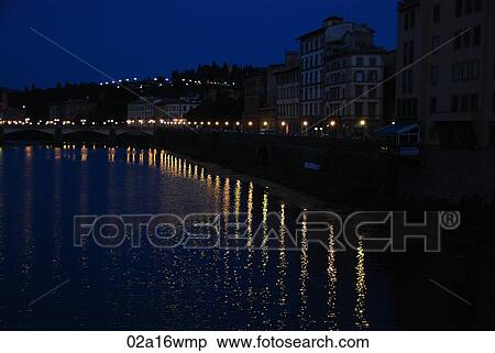 Florence, Italy, River Arno View Large Photo Image Stock Photography - Florence, Italy, River Arno. Fotosearch