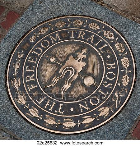 Freedom Trail plaque in Boston, Massachusetts, USA View Large Photo Image Stock Image - Freedom Trail plaque in Boston, Massachusetts, USA. Fotosearch