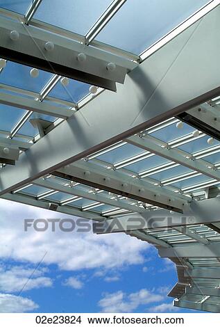 Futuristic roof overhang. View Large Photo Image Picture - Futuristic roof overhang.. Fotosearch