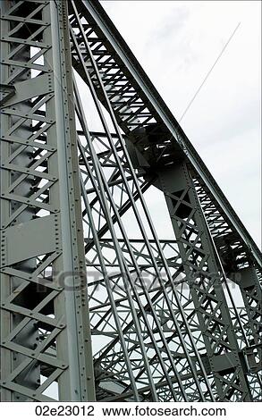 Girder and framing structure on metal bridge. View Large Photo Image Stock Image - Girder and framing structure on metal bridge.. Fotosearch