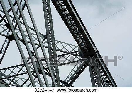 Girder and framing structure on metal bridge. View Large Photo Image Stock Photo - Girder and framing structure on metal bridge.. Fotosearch