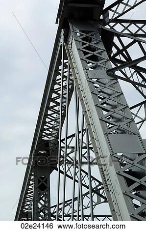 Girder and framing structure on metal bridge. View Large Photo Image Stock Photograph - Girder and framing structure on metal bridge.. Fotosearch