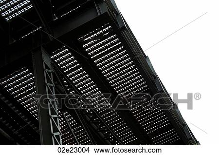 Girder and framing structure on underside of metal bridge. View Large Photo Image Picture - Girder and framing structure on underside of metal bridge.. Fotosearch