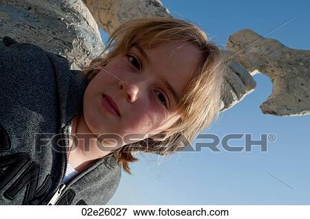 Girl on the Viking statue in Gimli, Manitoba Canada View Large Photo Image Stock Photo - Girl on the Viking statue in Gimli, Manitoba Canada. Fotosearch