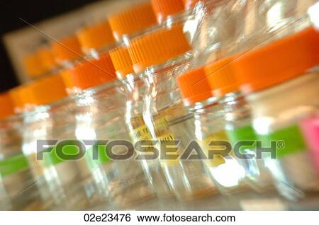 Glass bottles in laboratory. View Large Photo Image Stock Photograph - Glass bottles in laboratory.. Fotosearch
