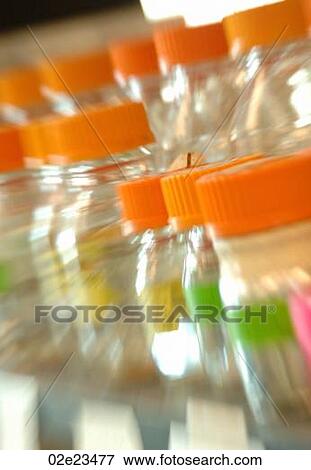Glass jars in research lab. View Large Photo Image Stock Photo - Glass jars in research lab.. Fotosearch