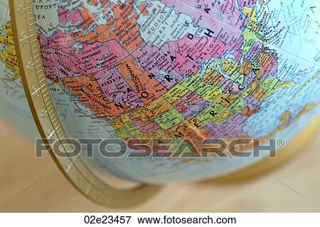 Stock Photo - Globe view of north America.. Fotosearch