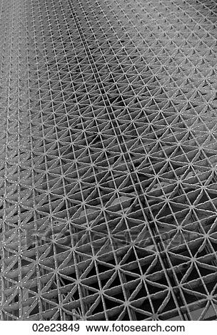 Stock Photo - Grid surface of bridge decking.. Fotosearch