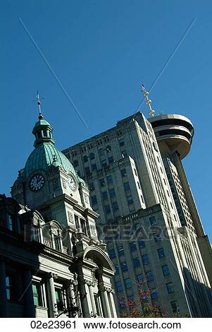 Stock Image - Historic building in downtown Vancouver, B. C. Canada.. Fotosearch