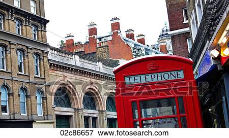 Iconic red phone booth of London, England, UK. View Large Photo Image Stock Photo - Iconic red phone booth of London, England, UK.. Fotosearch