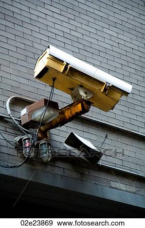 Stock Photo - Inner city security camera.. Fotosearch