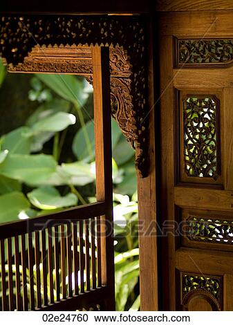 Interior decorative wall in Bali View Large Photo Image Stock Image - Interior decorative wall in Bali. Fotosearch