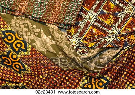 Stock Image - International African fabric.. Fotosearch