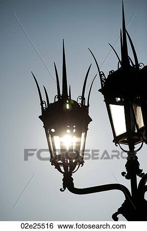 Stock Photograph - Lanterns in Boston, Massachusetts, USA. Fotosearch